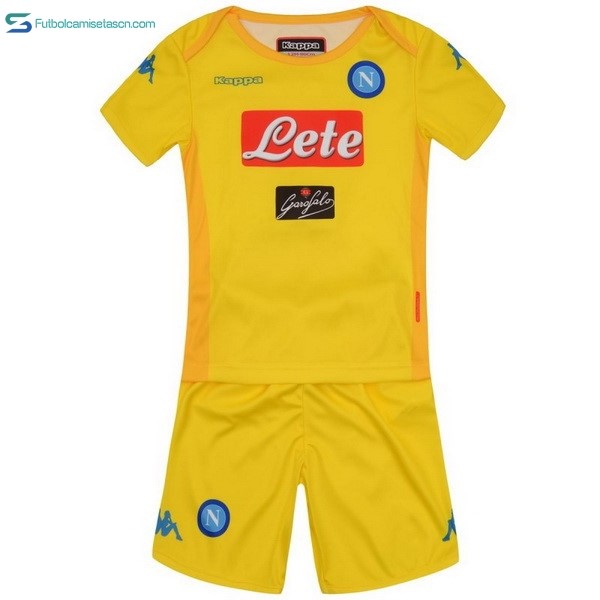 Camiseta Napoli 2ª Niños 2017/18 Amarillo